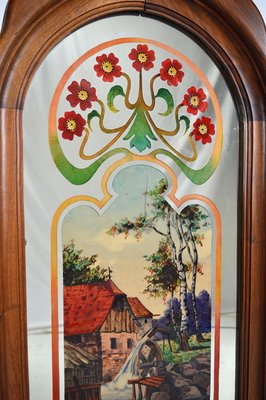 Art Nouveau Mirror with Bucolic Painted Scene, 1900s-XNH-1017692