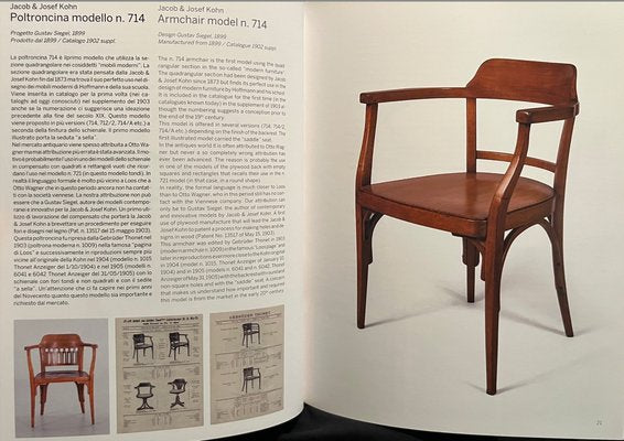 Art Nouveau Model No. 6141 Armchair from Thonets Design Office (Bistritz, 1905) / Execution: Brothers Thonet (Vienna, 1905), 1890s, Set of 2-ZNO-1789105