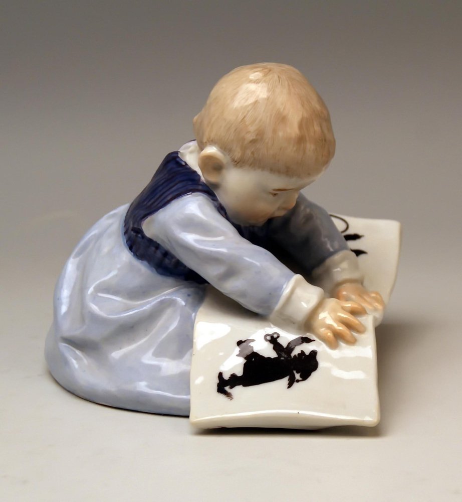 Art Nouveau Model U 149 Child Figurine from Meissen, 1890s