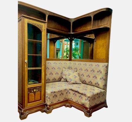 Art Nouveau Nancy Presentation Library from Louis Majorelle, 1920s-MJY-1783067