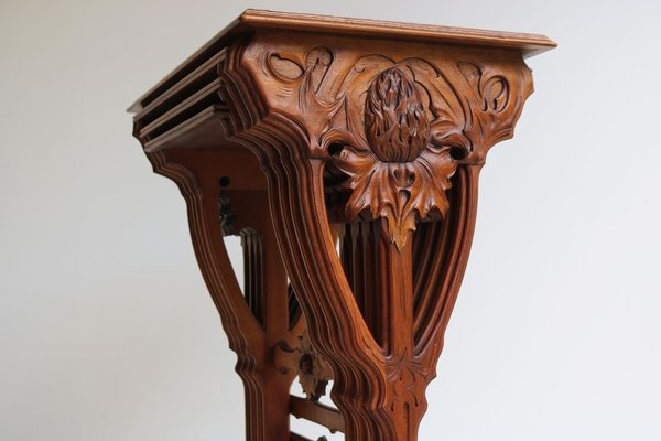 Art Nouveau Nesting Tables in Walnut by Emile Galle Thistle, 1905, Set of 4-WIP-1730482