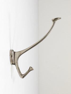 Art Nouveau Nickel Wall Hooks from Adolf Loos, Vienna, 1916, Set of 2-MWV-1813272