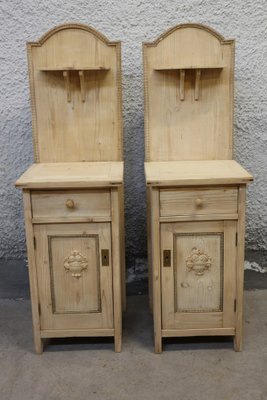 Art Nouveau Nightstands, 1920s, Set of 2-KWR-1797183