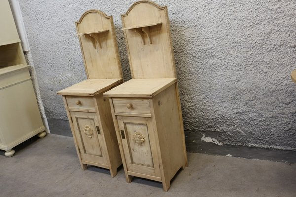 Art Nouveau Nightstands, 1920s, Set of 2-KWR-1797183