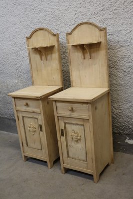 Art Nouveau Nightstands, 1920s, Set of 2-KWR-1797183