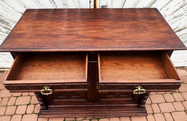 Art Nouveau Oak Chest of Drawers, 1920s-WQQ-2027202