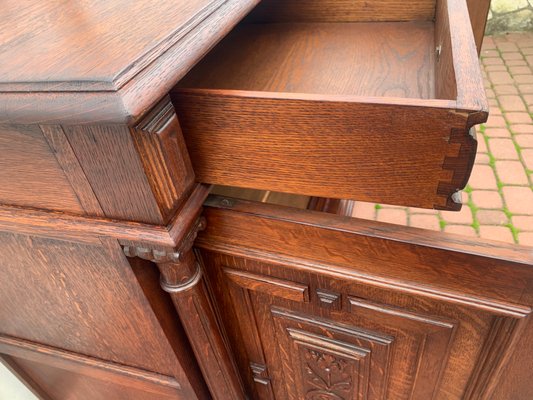 Art Nouveau Oak Chest of Drawers, 1920s-WQQ-2027202