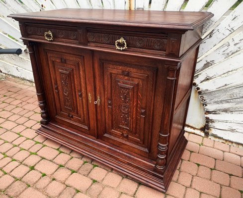 Art Nouveau Oak Chest of Drawers, 1920s-WQQ-2027202