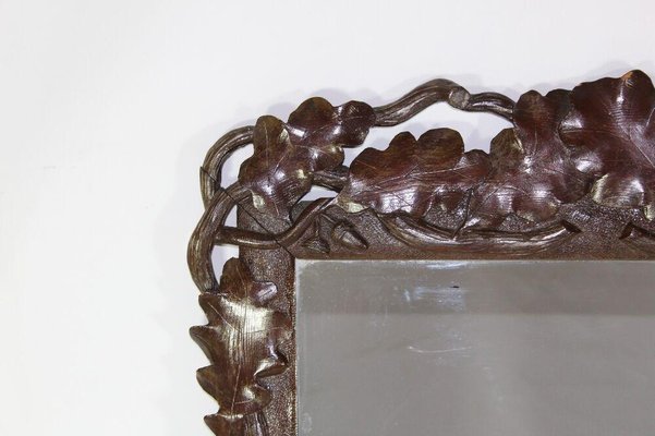 Art Nouveau Oak Leaf Mirror-ESB-1376820