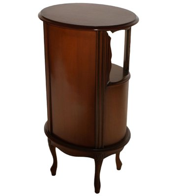 Art Nouveau Oval Lombard Nightstand from Bassano's Ebanisteria, 1920s-NJV-715142