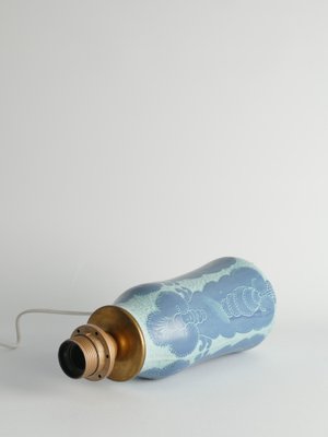 Art Nouveau Pale Blue Ceramic Table Lamp by Josef Ekberg for Gustavsberg, 1919-RUK-1821678