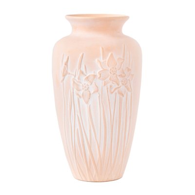 Art Nouveau Peach Ceramic Vase-FSD-1121809