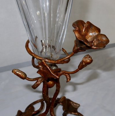 Art Nouveau Period Crystal Vases, 1900, Set of 2-RVK-1145689