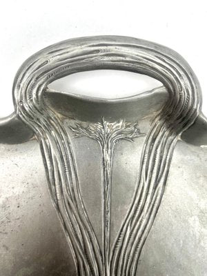 Art Nouveau Pewter Tray from C. Kurz & Company, Tiel, Netherlands, 1930s-MJY-1750912