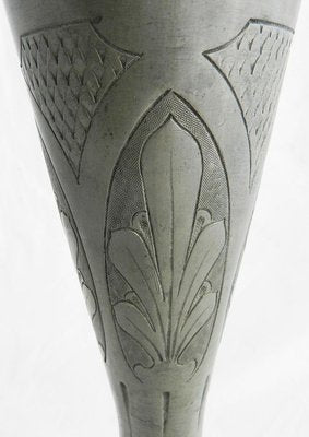 Art Nouveau Pewter Vase by André Villien, 1900s-ARU-625988