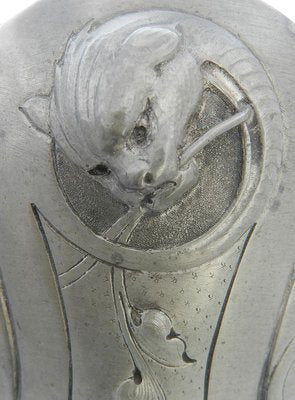 Art Nouveau Pewter Vase by André Villien, 1900s-ARU-625988