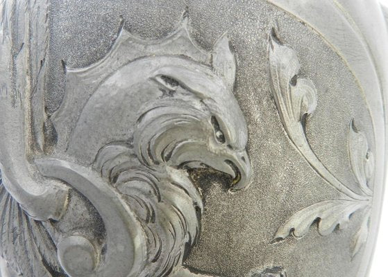 Art Nouveau Pewter Vase by André Villien, 1900s-ARU-625988