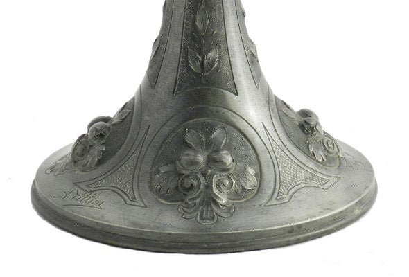 Art Nouveau Pewter Vase by André Villien, 1900s-ARU-625988