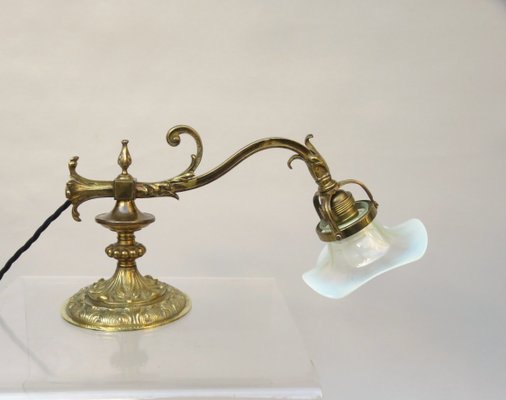 Art Nouveau Piano Table Lamp in Bronze-EY-1363933