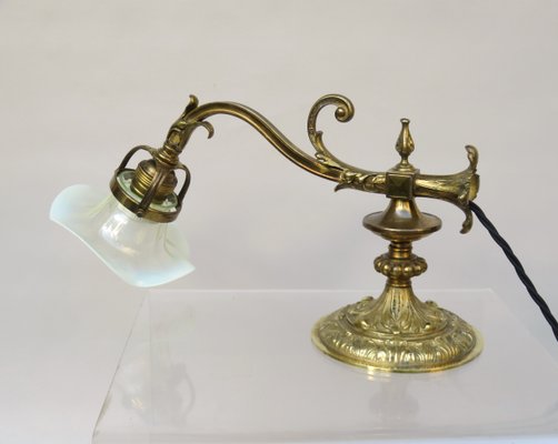 Art Nouveau Piano Table Lamp in Bronze-EY-1363933