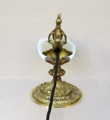 Art Nouveau Piano Table Lamp in Bronze-EY-1363933