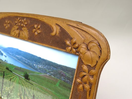 Art Nouveau Picture Frame in Vulcanized Fibre-EY-1017575