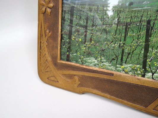 Art Nouveau Picture Frame in Vulcanized Fibre-EY-1017575