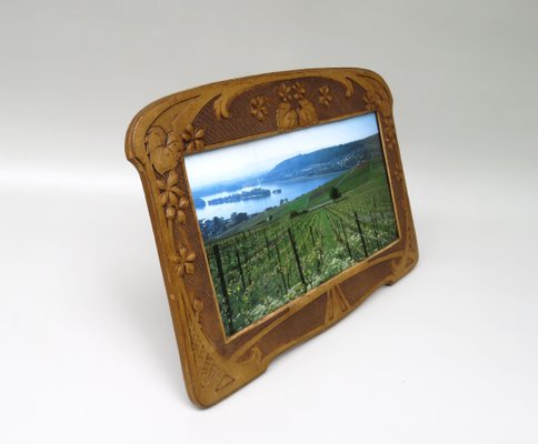 Art Nouveau Picture Frame in Vulcanized Fibre-EY-1017575