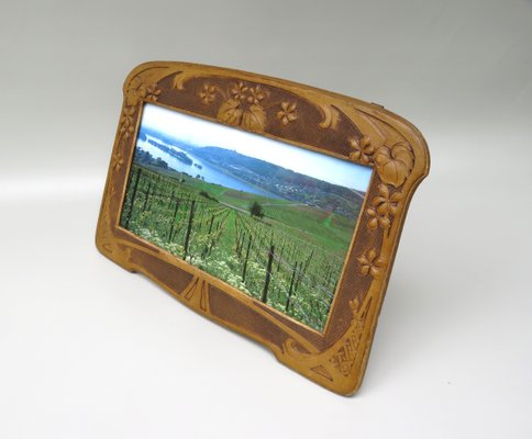 Art Nouveau Picture Frame in Vulcanized Fibre-EY-1017575