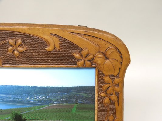 Art Nouveau Picture Frame in Vulcanized Fibre-EY-1017575