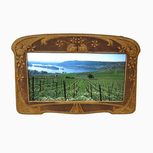 Art Nouveau Picture Frame in Vulcanized Fibre-EY-1017575