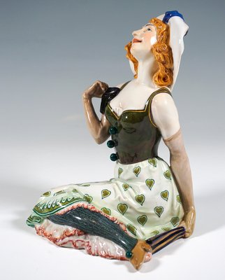 Art Nouveau Pierrette Figurine attributed to Martin Wiegand for Meissen, Germany, 1900s-EMT-1704064