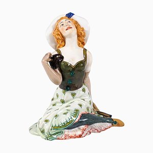 Art Nouveau Pierrette Figurine attributed to Martin Wiegand for Meissen, Germany, 1900s-EMT-1704064