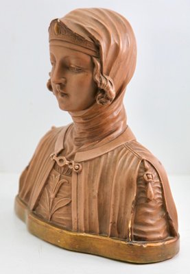 Art Nouveau Plaster Detailed and Stylized Womens Bust-MJY-1355704