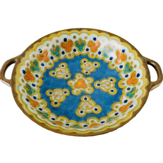 Art Nouveau Platter from Plateelbakkerij Zuid-Holland Gouda, 1924