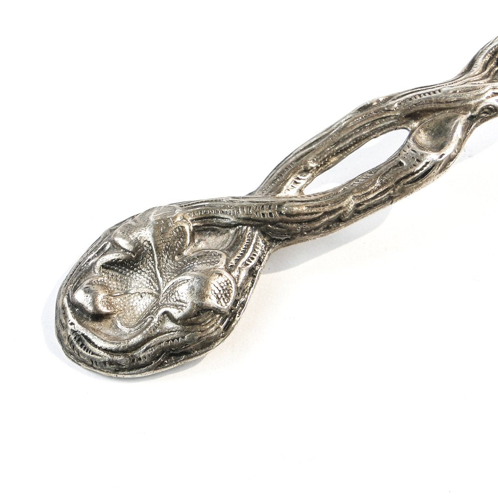 Art Nouveau Polish Pickling Spoon by Bros. Buch, 1890s