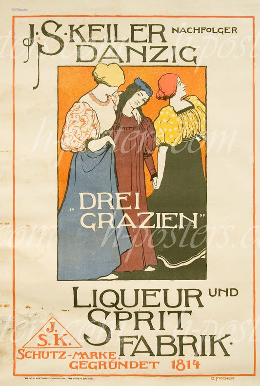 Art Nouveau Poster by Fischer