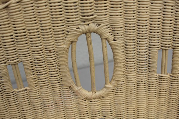 Art Nouveau Rattan Armchair, 1890s-DUM-1420801