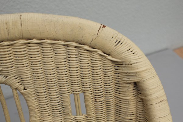 Art Nouveau Rattan Armchair, 1890s-DUM-1420801