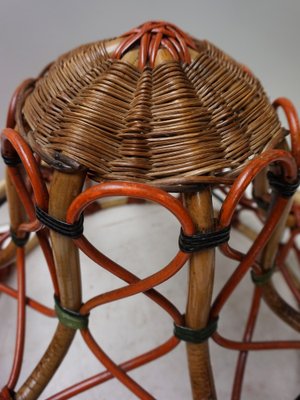 Art Nouveau Rattan Wicker Floor Lamp, 1890s-EA-1816408