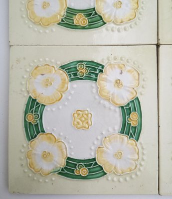 Art Nouveau Relief Tile from Nv De Dijle, 1930s-VDW-960228