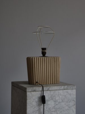 Art Nouveau Sandstone Table Lamp by Illums Bolighus, Copenhagen, 1930s-WRF-1324328