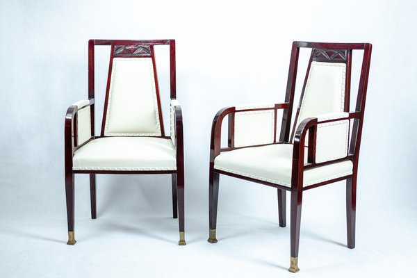 Art Nouveau School Armchair by Otto Wagner, Set of 2-TSE-1187697