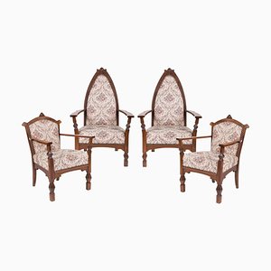 Art Nouveau Seating Ensemble by Ede Toroczkai Wigand, 1910s, Set of 4-ABO-1440470