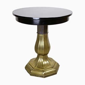 Art Nouveau Side Table with Brass Base, Austria, 1910s-TQA-1322370