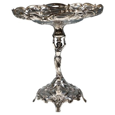 Art Nouveau Silver Centerpiece Bowl, 1890s, Set of 2-EMT-2039410