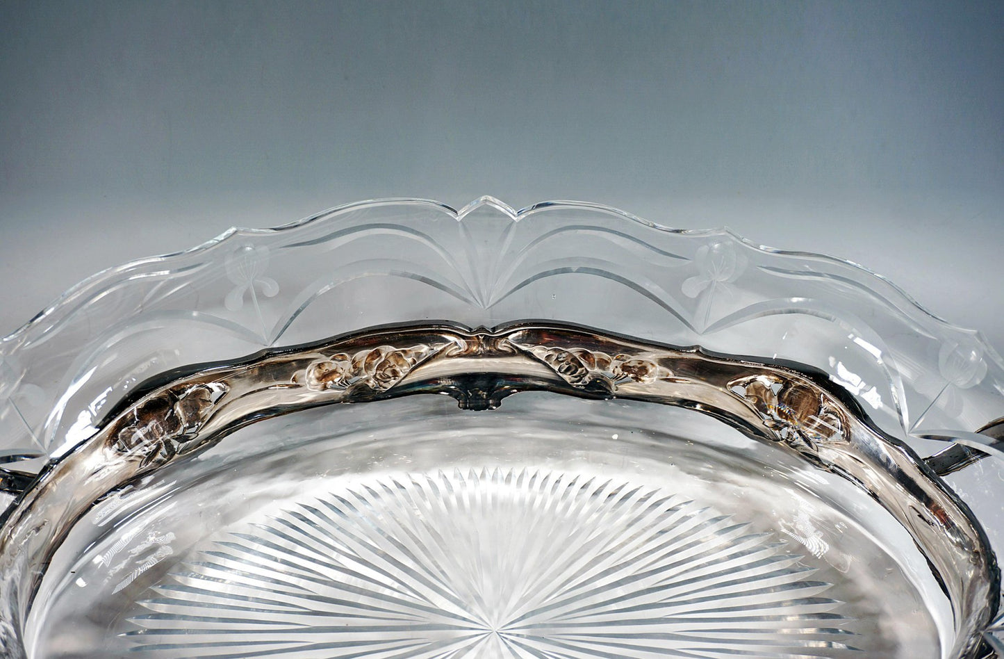 Art Nouveau Silver Jardinière by Bruckmann & Sons for Lazarus Posen, Germany, 1900s