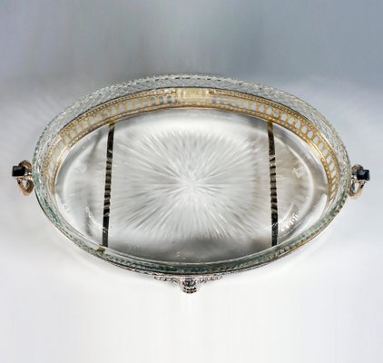 Art Nouveau Silver Jardinière with Cut Glass Liner by Wilhelm Binder, Germany, 1900s-EMT-1725831