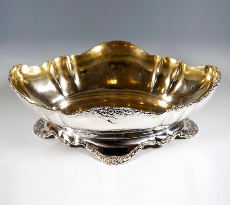 Art Nouveau Silver Jardinière with Cut Glass Liner from Theodor Müller, Germany, 1890s-EMT-1785951