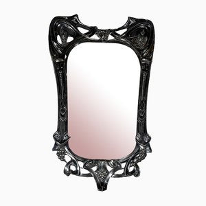 Art Nouveau Silver Metal Mirror, 1890s-RVK-1421591